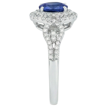 Afbeelding in Gallery-weergave laden, echte round diamant 2.75karaat ring bovenaanzicht