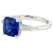 Afbeelding in Gallery-weergave laden, echte baguette diamant 2.75karaat ring profielweergave