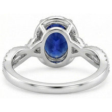 Afbeelding in Gallery-weergave laden, echte round diamant 5karaat ring drie kwart