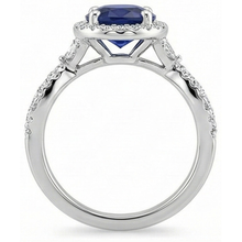 Afbeelding in Gallery-weergave laden, echte round diamant 5karaat ring band detail