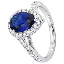 Afbeelding in Gallery-weergave laden, echte round diamant 4.50karaat ring close-up detail