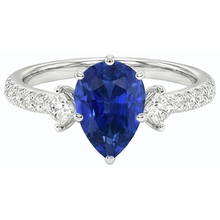 Afbeelding in Gallery-weergave laden, echte round diamant 3karaat ring profielweergave