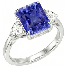 Afbeelding in Gallery-weergave laden, echte diamant 3karaat ring zijaanzicht
