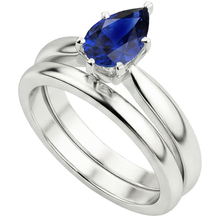 Afbeelding in Gallery-weergave laden, echte pear diamant 2karaat ring profielweergave
