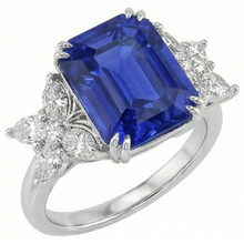 Afbeelding in Gallery-weergave laden, echte diamant 3karaat ring close-up detail