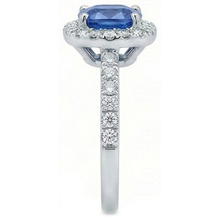 Afbeelding in Gallery-weergave laden, Blauwe Saffier Verlovingsring