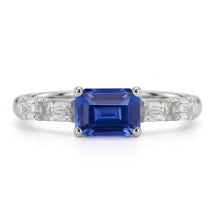 Afbeelding in Gallery-weergave laden, echte diamant 2.50karaat ring zijaanzicht