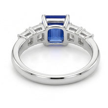Afbeelding in Gallery-weergave laden, echte diamant 2.50karaat ring bovenaanzicht