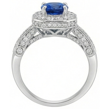 Afbeelding in Gallery-weergave laden, echte round diamant 2.01karaat ring op wit