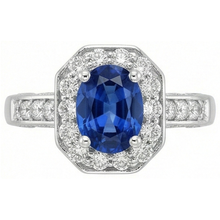 Afbeelding in Gallery-weergave laden, echte round diamant 2.01karaat ring zijaanzicht