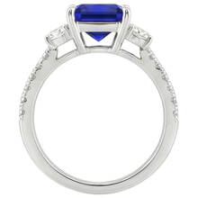 Afbeelding in Gallery-weergave laden, Natuurlijke Saffier Ring 6.25ct - Witgoud 14K