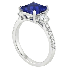 Afbeelding in Gallery-weergave laden, Natuurlijke Saffier Ring 6.25ct - Witgoud 14K