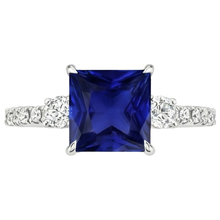 Afbeelding in Gallery-weergave laden, Natuurlijke Saffier Ring 6.25ct - Witgoud 14K