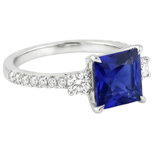 Afbeelding in Gallery-weergave laden, Natuurlijke Saffier Ring 6.25ct - Witgoud 14K
