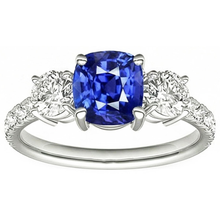 Afbeelding in Gallery-weergave laden, echte round diamant 3.50karaat ring zijaanzicht
