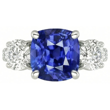 Afbeelding in Gallery-weergave laden, echte round diamant 3.50karaat ring vooraanzicht