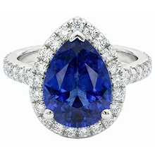 Afbeelding in Gallery-weergave laden, echte round diamant 3.50karaat ring zijaanzicht