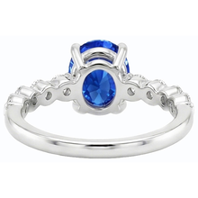 Afbeelding in Gallery-weergave laden, echte round diamant 4.50karaat ring bovenaanzicht