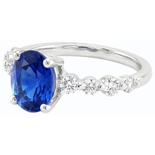 Afbeelding in Gallery-weergave laden, echte round diamant 4.50karaat ring op wit