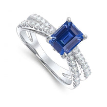 Afbeelding in Gallery-weergave laden, echte round diamant 3.50karaat ring profielweergave