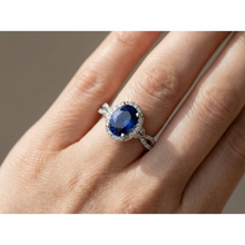 Afbeelding in Gallery-weergave laden, echte round diamant 5karaat ring lifestyle foto
