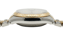 Afbeelding in Gallery-weergave laden, Bordeauxrode diamanten wijzerplaat Roestvrij staal en goud jubileum Datumjust dameshorloge Rolex