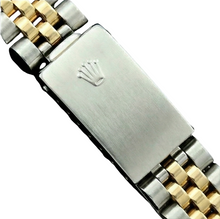 Afbeelding in Gallery-weergave laden, Bordeauxrode diamanten wijzerplaat Roestvrij staal en goud jubileum Datumjust dameshorloge Rolex