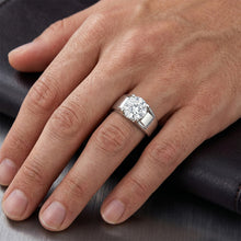 Afbeelding in Gallery-weergave laden, Briljant Mannen Ring 2,50 karaat F/VS1 – 14K Witgoud