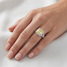 Afbeelding in Gallery-weergave laden, Briljant Pavé Fancy Gele Diamant Statement Ring – 3,50 karaat 14
