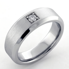 Afbeelding in Gallery-weergave laden, Casual Heren Lab Gegroeid Diamant Ring Rond Geslepen