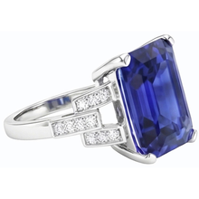 Afbeelding in Gallery-weergave laden, echte round smaragd 4karaat ring close-up detail