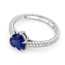 Afbeelding in Gallery-weergave laden, echte round diamant 2.50karaat ring close-up detail