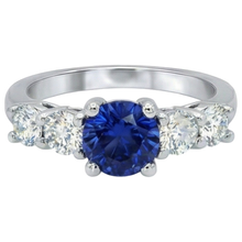 Afbeelding in Gallery-weergave laden, echte round diamant 2.90karaat ring close-up detail