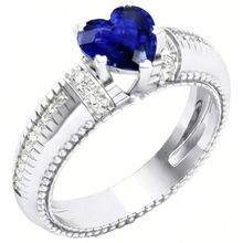 Afbeelding in Gallery-weergave laden, echte round diamant 2karaat ring zijaanzicht