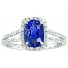 Afbeelding in Gallery-weergave laden, Ceylon Sapphire 3.25 Karaat Jubileumring Wit Goud 14K