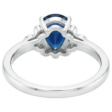 Afbeelding in Gallery-weergave laden, echte pear saffier 2.30karaat ring op wit