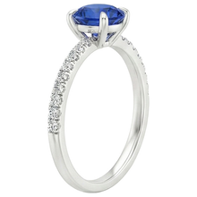 Afbeelding in Gallery-weergave laden, Ceylon Sapphire Verlovingsring Met Accenten 2,50 Karaat Goud 14K