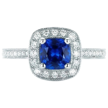 Afbeelding in Gallery-weergave laden, echte round diamant 2.00karaat ring zijaanzicht