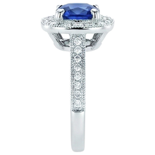 Afbeelding in Gallery-weergave laden, echte round diamant 2.00karaat ring bovenaanzicht