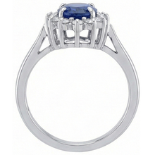 Afbeelding in Gallery-weergave laden, Ceylonese Blauwe Saffier Ring 4.40 Karaat Natuurlijke uit de aarde gewonnen Diamanten Sieraden