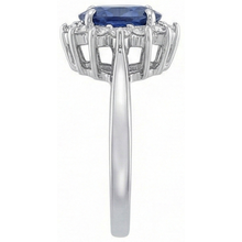 Afbeelding in Gallery-weergave laden, Ceylonese Blauwe Saffier Ring 4.40 Karaat Natuurlijke uit de aarde gewonnen Diamanten Sieraden