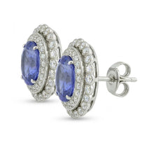 Afbeelding in Gallery-weergave laden, echte round diamant 5.50karaat oorbel bovenaanzicht