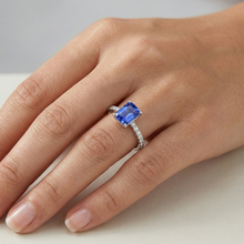 Afbeelding in Gallery-weergave laden, echte round diamant 3karaat ring op wit