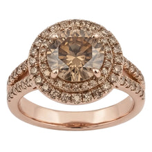 Afbeelding in Gallery-weergave laden, Champagne Woestijn Diamant Bruidsring – Fijne Diamant 4 karaat