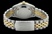 Afbeelding in Gallery-weergave laden, Champagne Arabisch roestvrij staal en gouden armband Rolex Datumjust-horloge