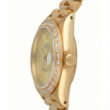 Afbeelding in Gallery-weergave laden, Champagne Romeinse wijzerplaat Rolex Datumjust horloge Armband in presidentiële stijl