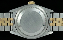 Afbeelding in Gallery-weergave laden, Champagne Stok-wijzerplaat Datumjust dames Rolex roestvrij staal en gouden jubileumrol
