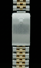 Afbeelding in Gallery-weergave laden, Champagne stok Wijzerplaat Datumjust dameshorloge Rolex roestvrij staal & gouden jubileum