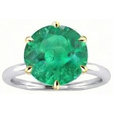 Afbeelding in Gallery-weergave laden, Colombiaanse Smaragd Edelsteen Ring – zijaanzicht
