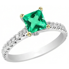 Afbeelding in Gallery-weergave laden, Briljant Edelsteen Ring 2 karaat – zijaanzicht